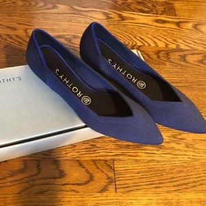 Rothy’s The Point Cobalt Blue Size 6.5